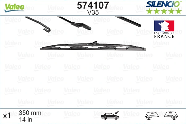 Wiper Blade SILENCIO CONVENTIONAL SINGLE 574107