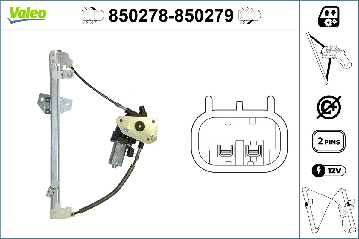 VALEO 850278 Window Regulator