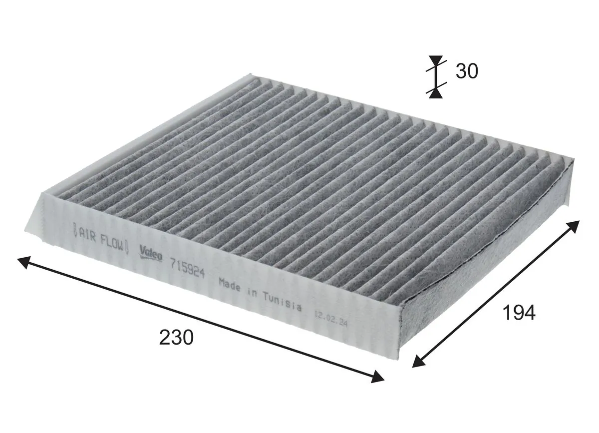 Filter, cabin air VALEO PROTECT 715924