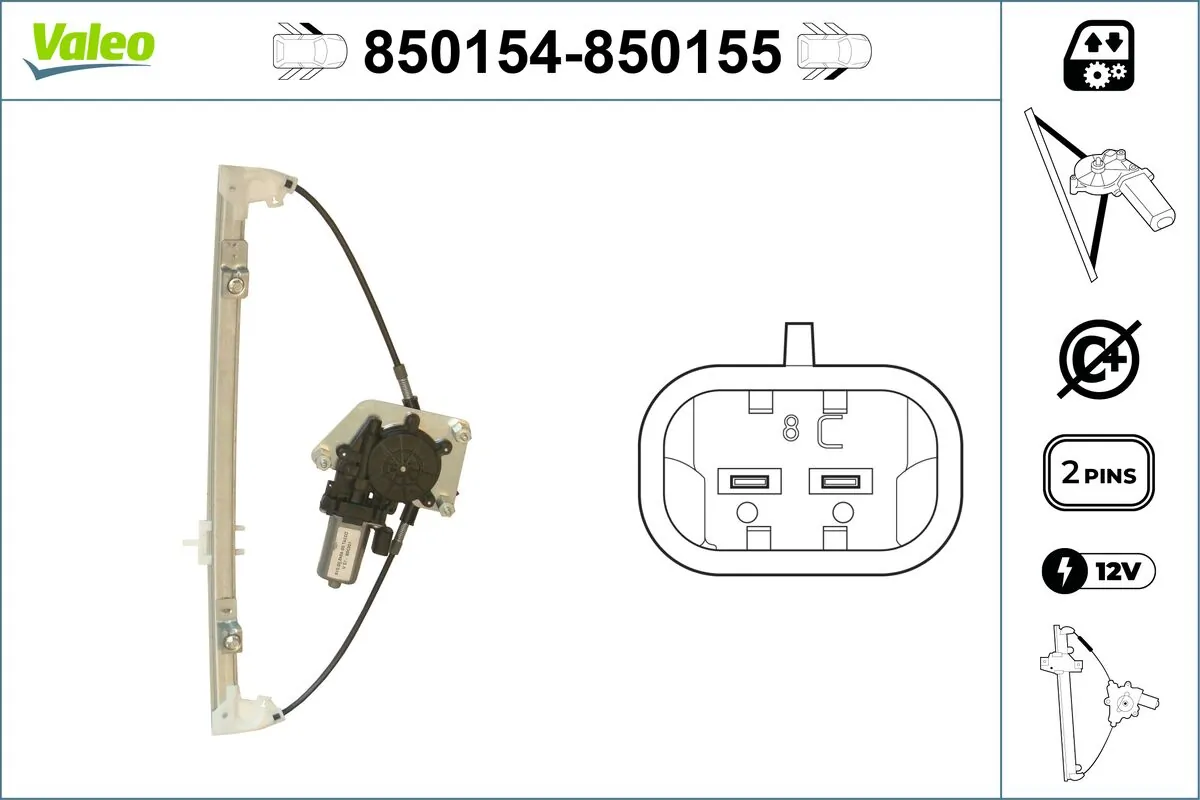VALEO 850154 Window Regulator