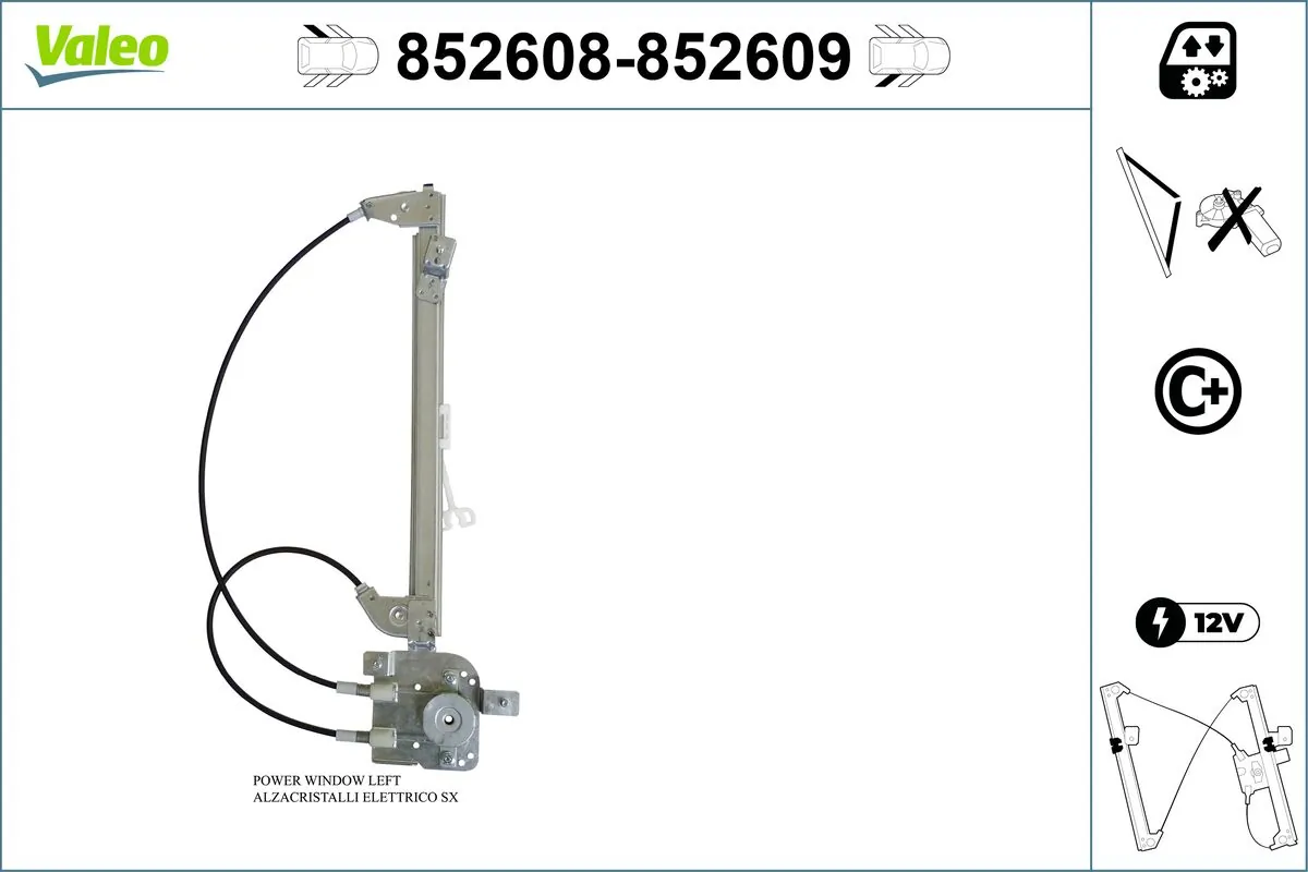 VALEO 852608 Window Regulator