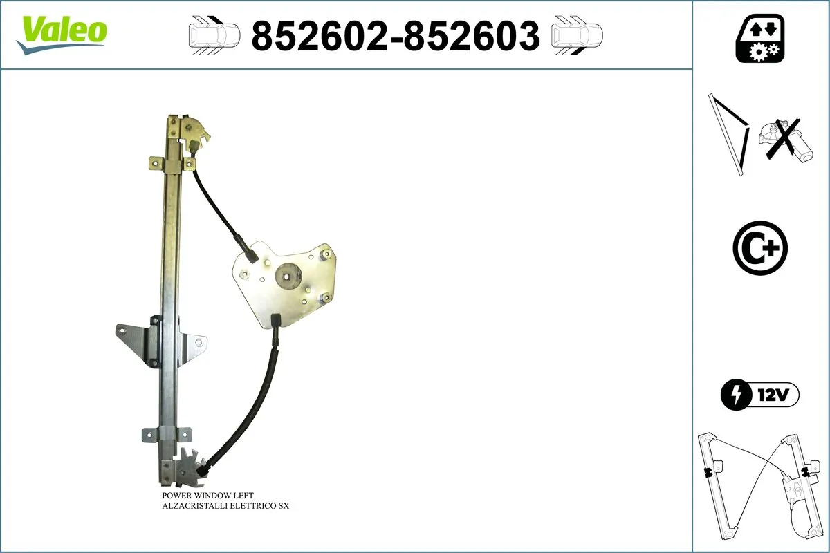 VALEO 852602 Window Regulator