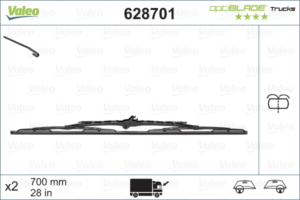 Wiper Blade OPTIBLADE TRUCKS 628701