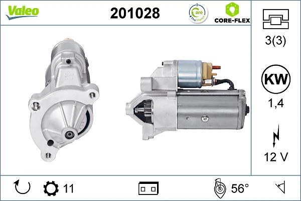 Starter VALEO CORE-FLEX 201028