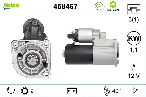 VALEO 458467 Starter