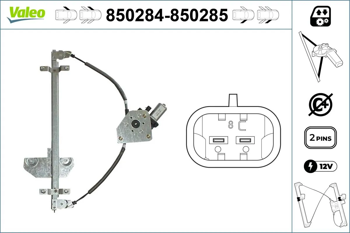 VALEO 850284 Window Regulator