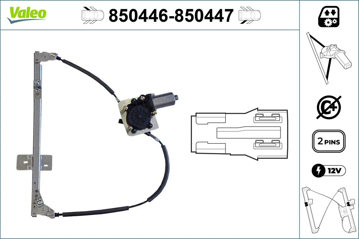 VALEO 850446 Window Regulator