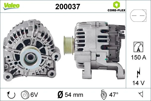 Alternator VALEO CORE-FLEX 200037
