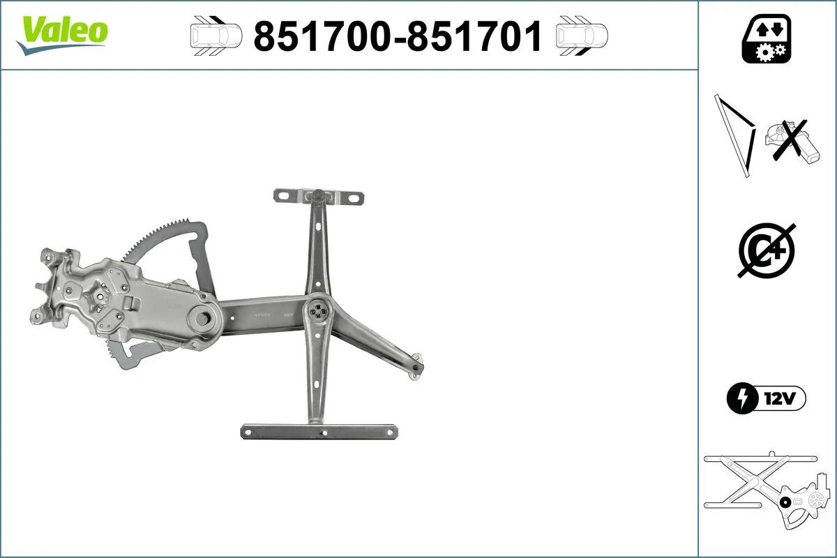 VALEO 851700 Window Regulator