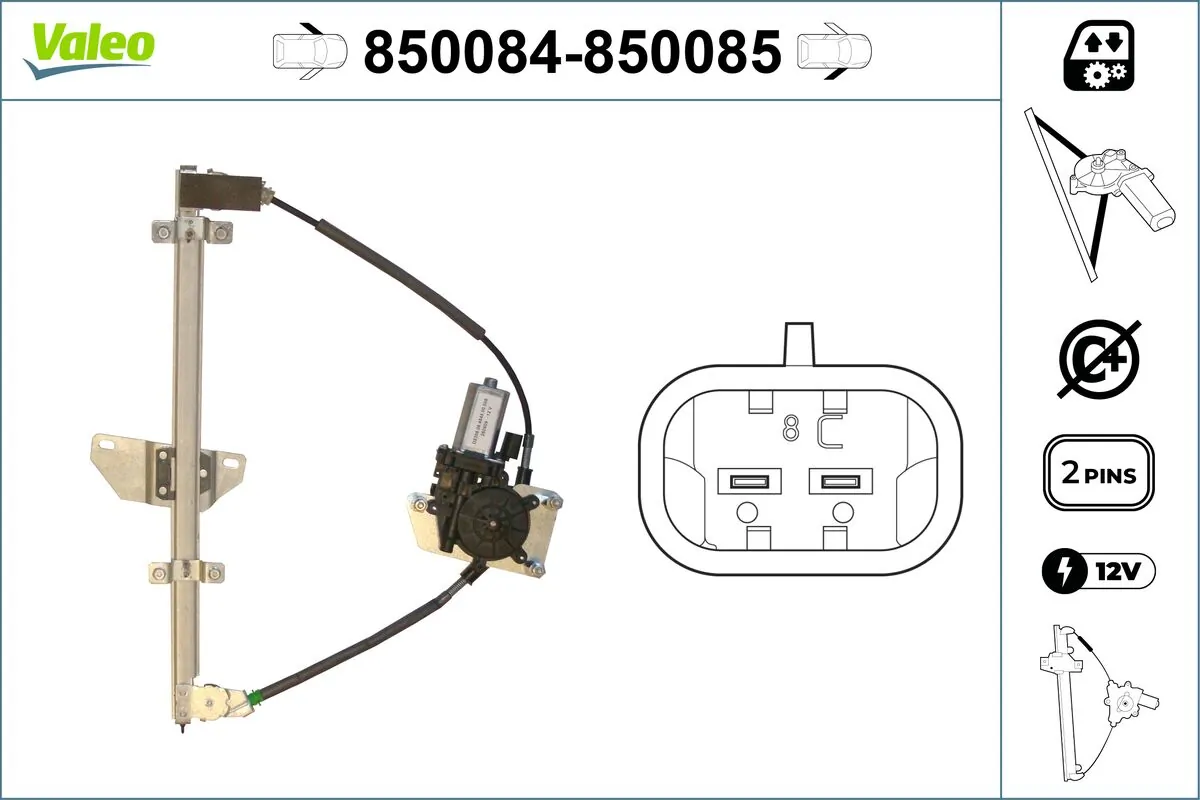 VALEO 850084 Window Regulator