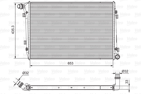 Radiator, engine cooling 701664