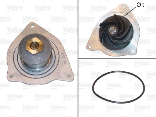 Water Pump, engine cooling 506616