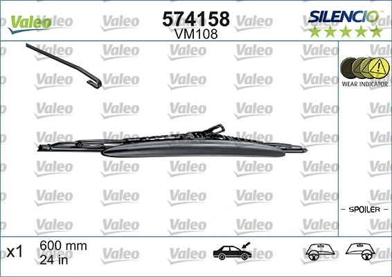 Wiper Blade SILENCIO CONVENTIONAL SINGLE 574158