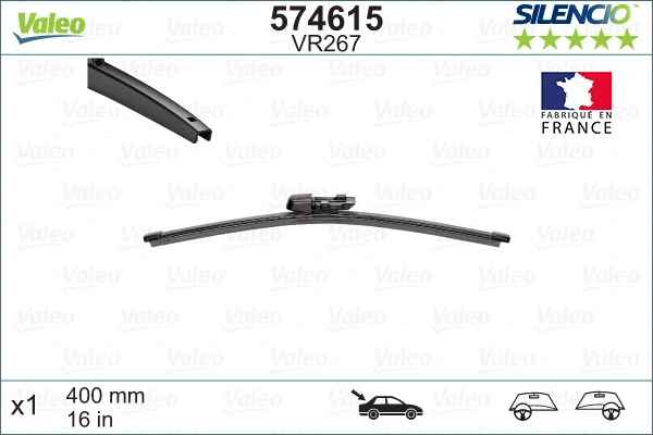 Wiper Blade SILENCIO REAR 574615