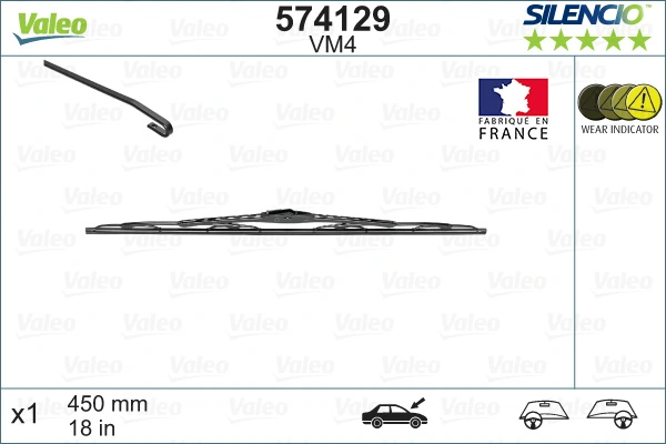 Wiper Blade SILENCIO CONVENTIONAL SINGLE 574129