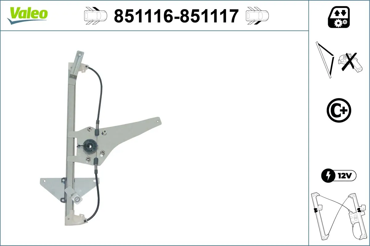 VALEO 851116 Window Regulator