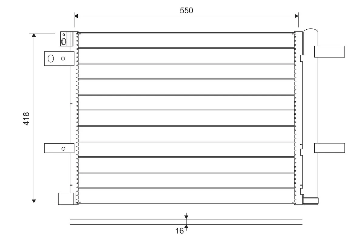 Condenser, air conditioning 822706