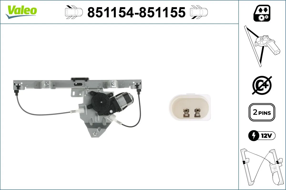 VALEO 851154 Window Regulator