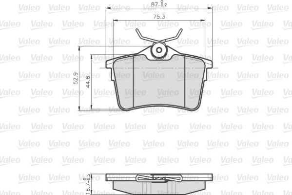 Brake Pad Set, disc brake OPTIPACK for LCV 872765