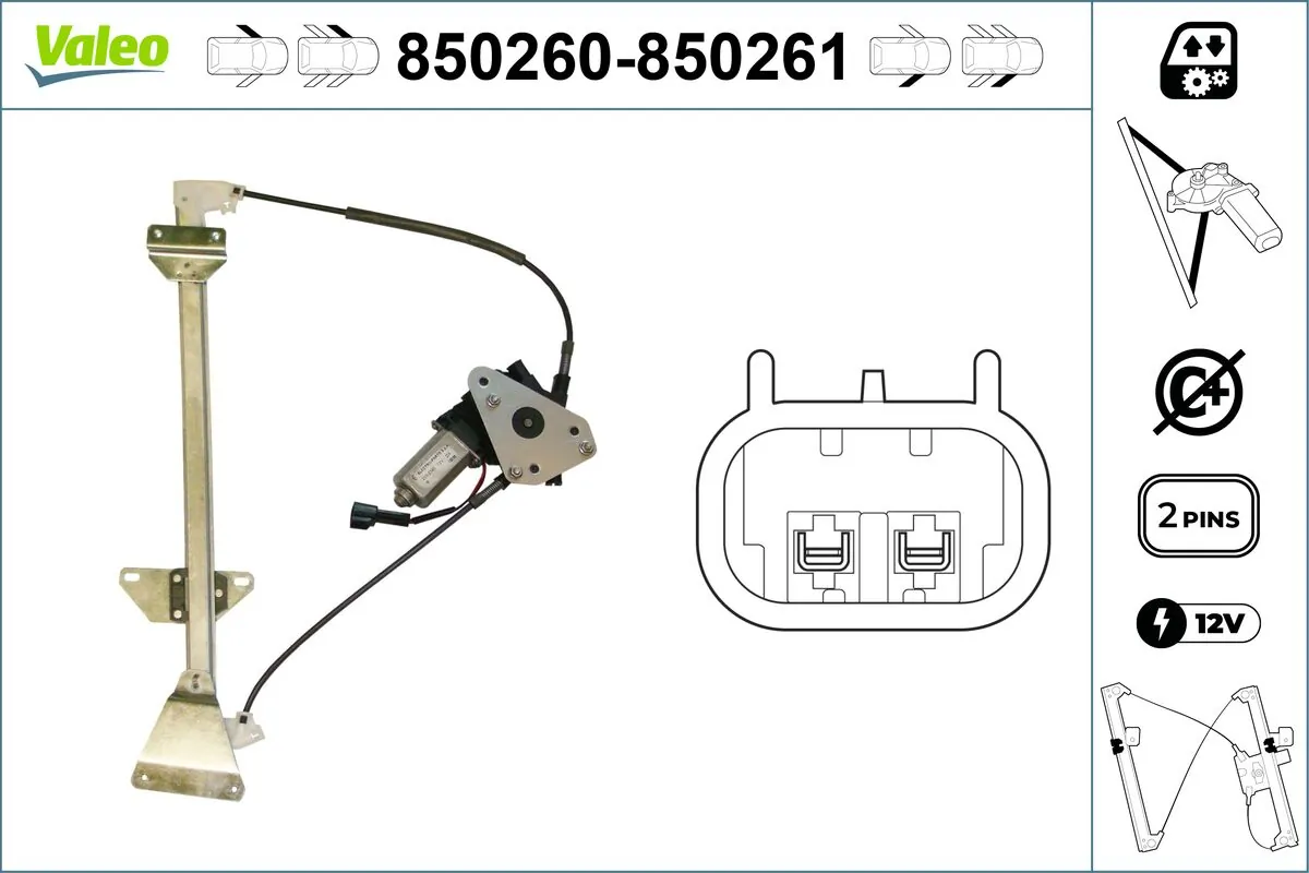 VALEO 850260 Window Regulator