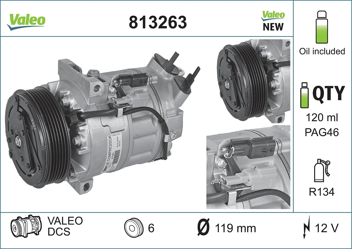 VALEO 813263 Compressor, air conditioning