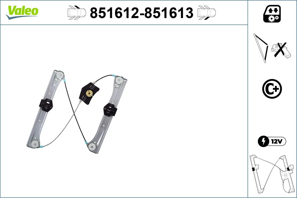 VALEO 851612 Window Regulator