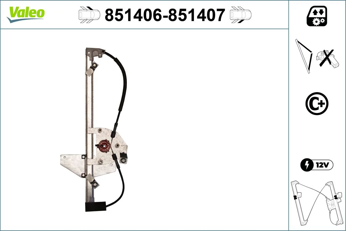 VALEO 851406 Window Regulator
