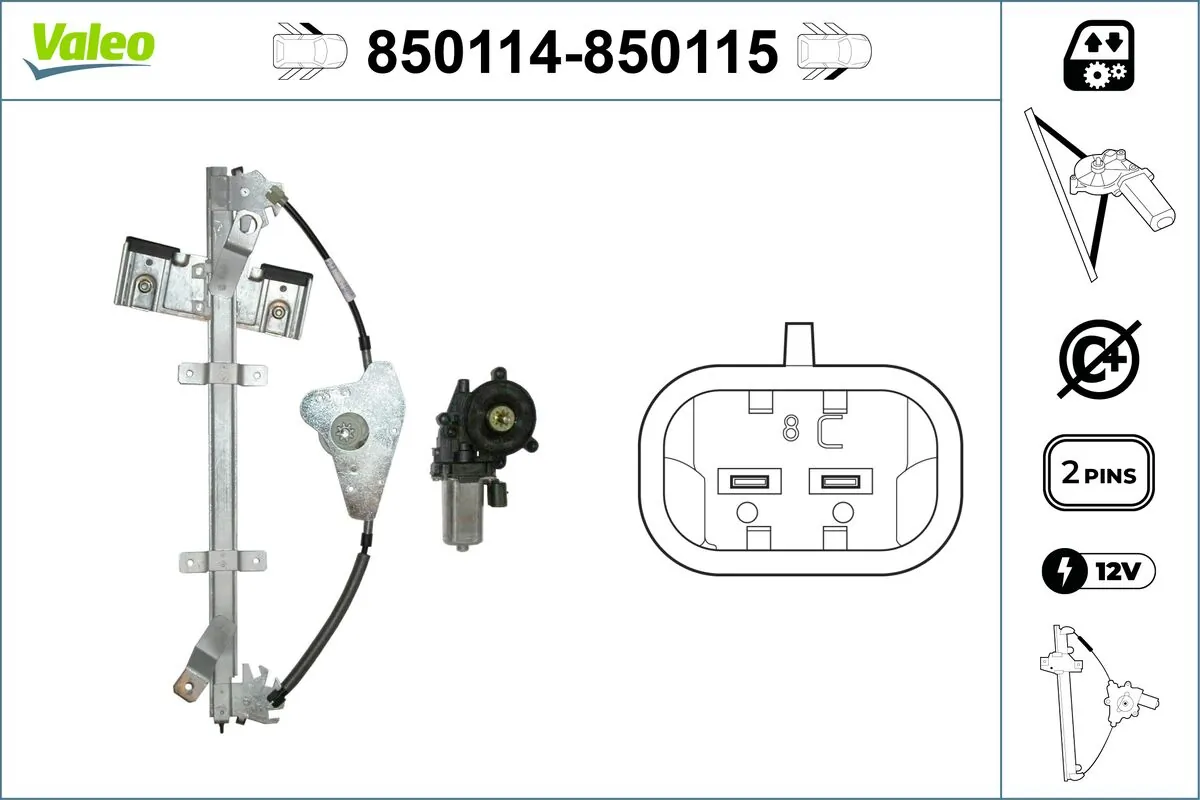 VALEO 850114 Window Regulator