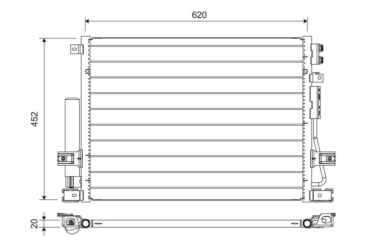 Condenser, air conditioning 822705