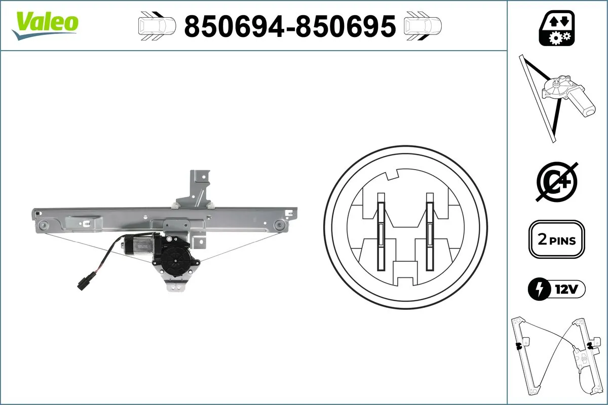 VALEO 850694 Window Regulator