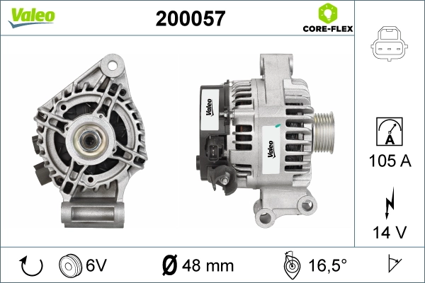 VALEO 200057 Alternator