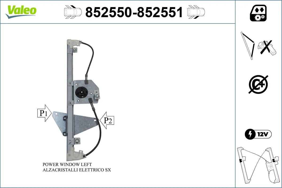 VALEO 852550 Window Regulator