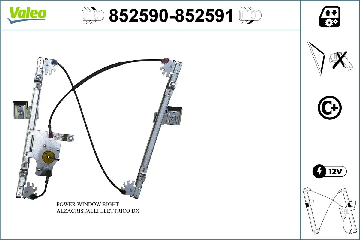 VALEO 852590 Window Regulator