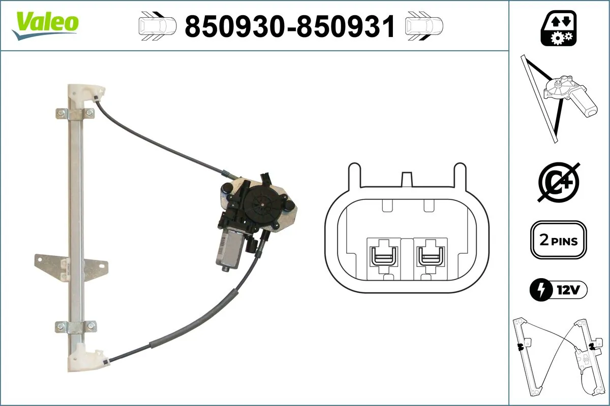 VALEO 850930 Window Regulator