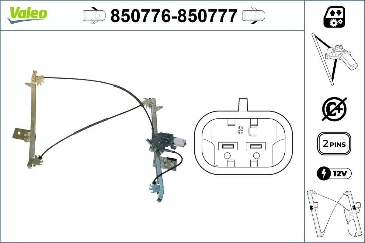 VALEO 850776 Window Regulator