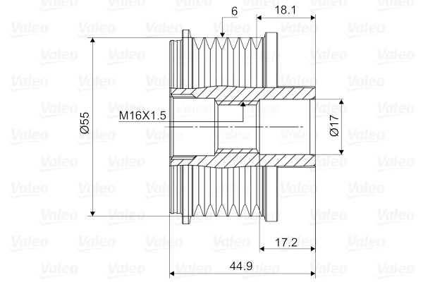 Alternator Freewheel Clutch VALEO NEW SPARE PART 588061