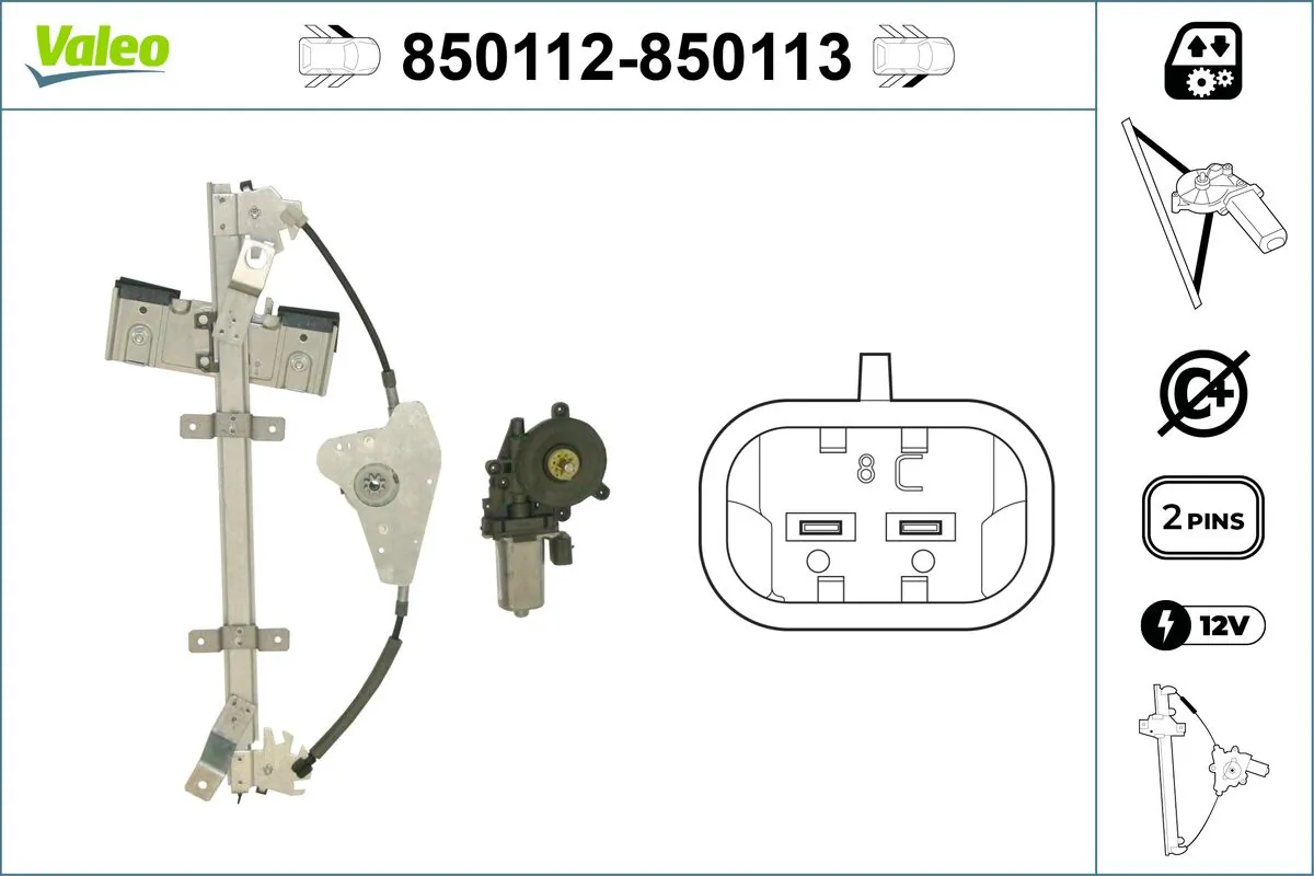 VALEO 850112 Window Regulator