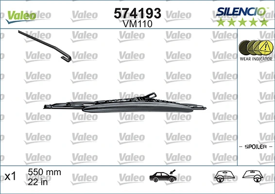 Wiper Blade SILENCIO CONVENTIONAL SINGLE 574193