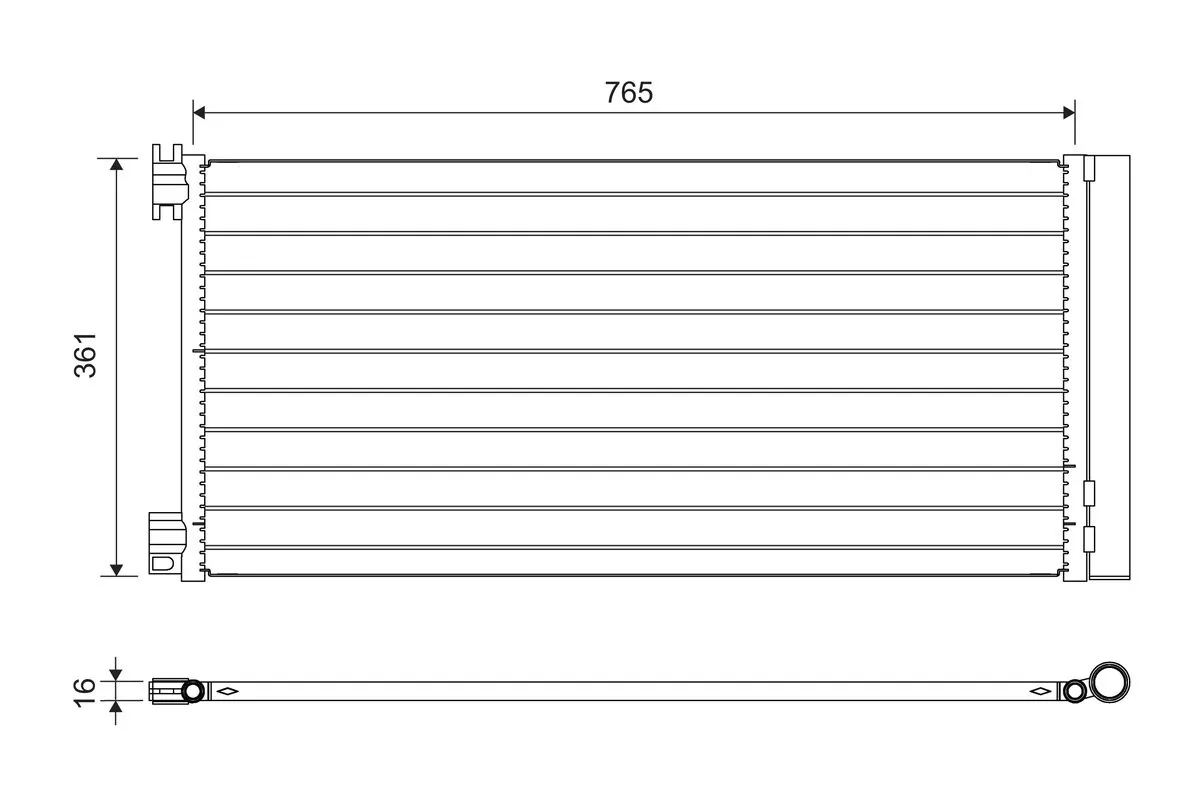 Condenser, air conditioning 822637