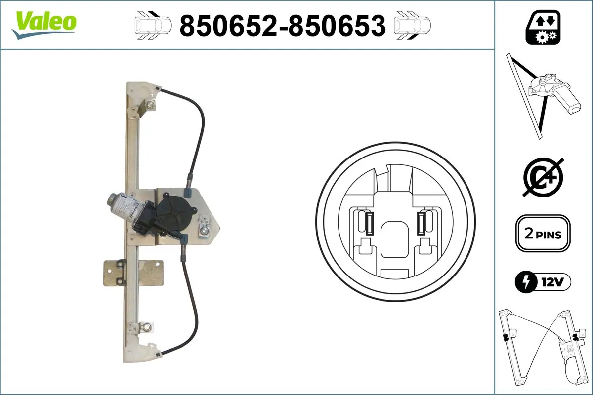 VALEO 850652 Window Regulator