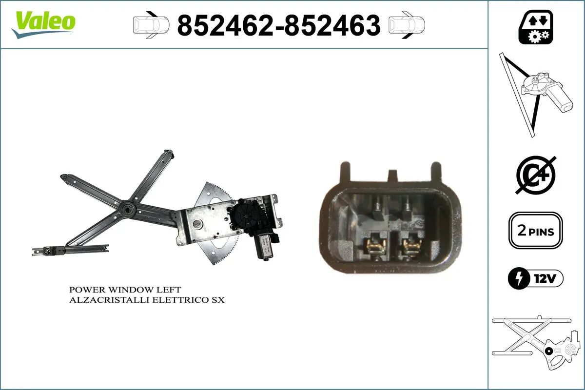 VALEO 852462 Window Regulator
