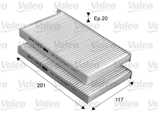 Filter, cabin air VALEO ESSENTIAL 715669