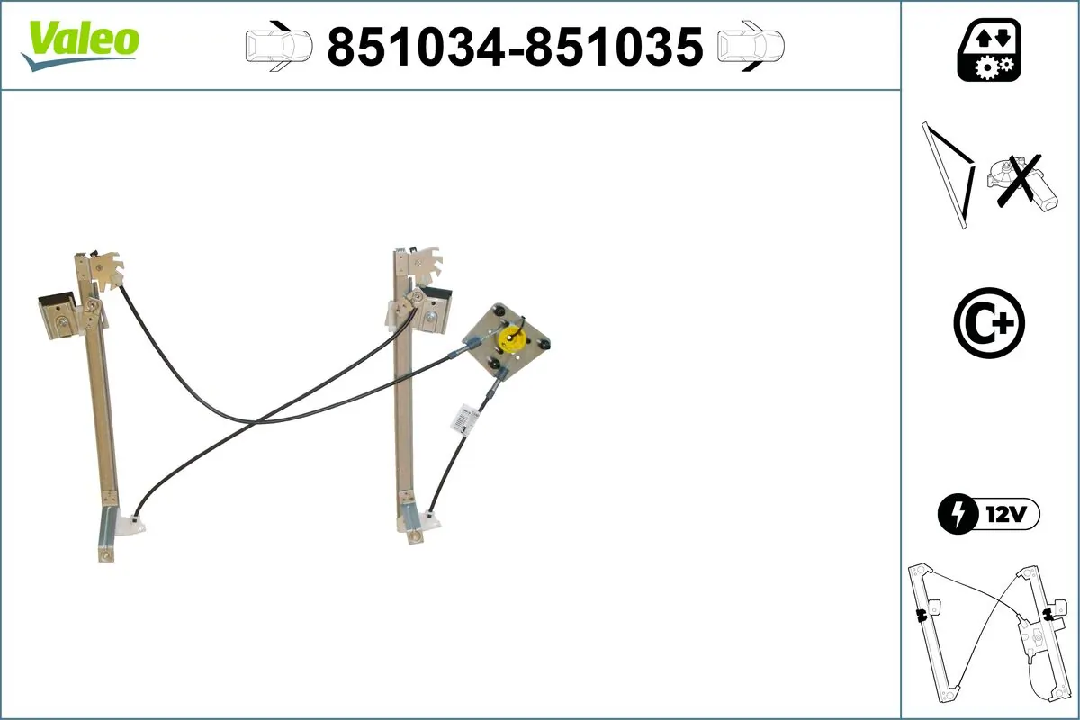 VALEO 851034 Window Regulator