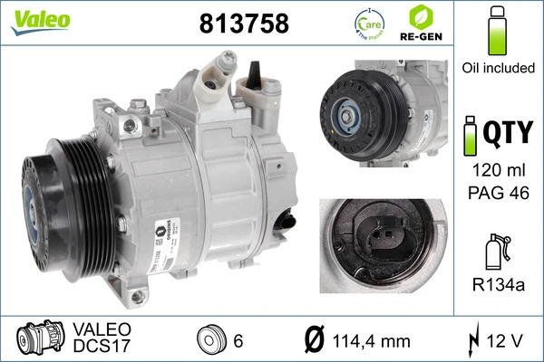 VALEO 813758 Compressor, air conditioning