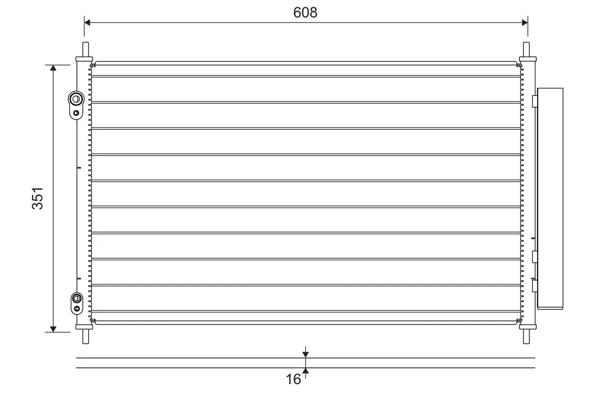 Condenser, air conditioning 822595