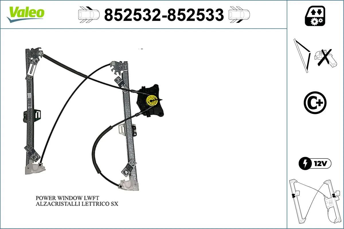 VALEO 852532 Window Regulator