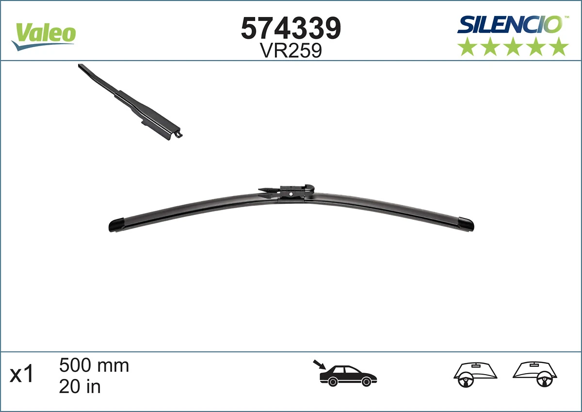Wiper Blade SILENCIO REAR 574339