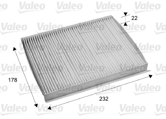 Filter, cabin air VALEO ESSENTIAL 715686