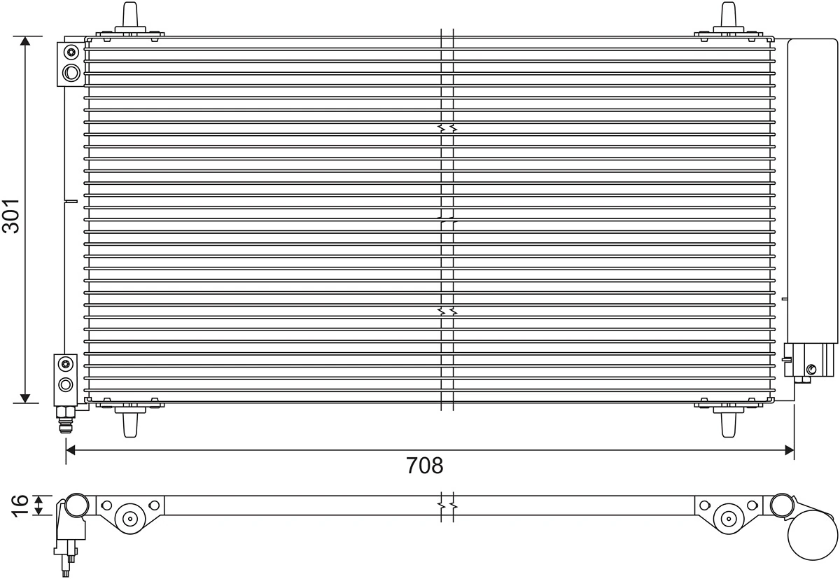 Condenser, air conditioning 817740