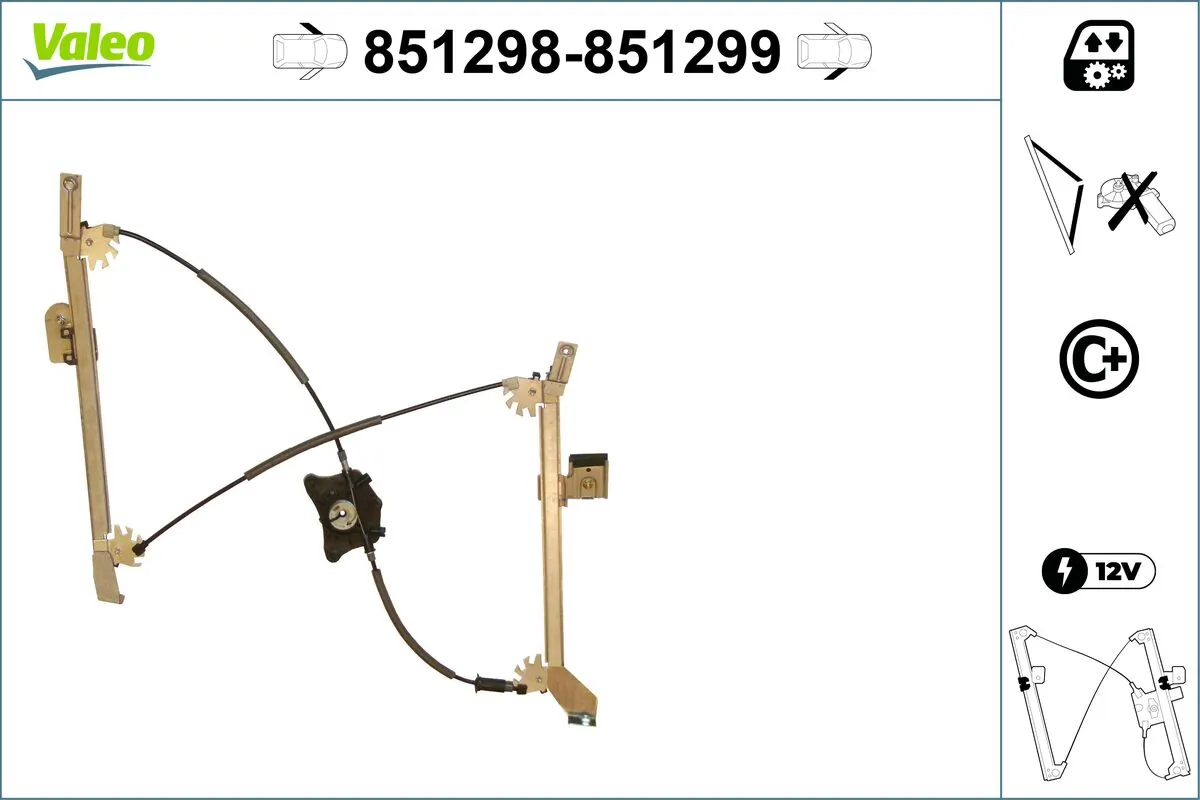 VALEO 851298 Window Regulator